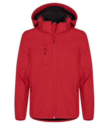 CLIQUE CLASSIC SOFTSHELL JKT JUNIOR ROOD