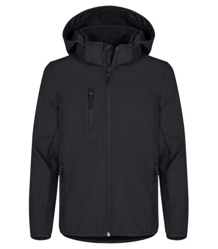 CLIQUE CLASSIC SOFTSHELL JKT JUNIOR ZWART