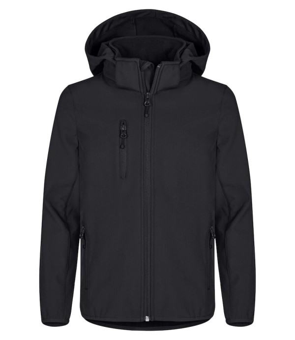 CLIQUE CLASSIC SOFTSHELL JKT JUNIOR ZWART
