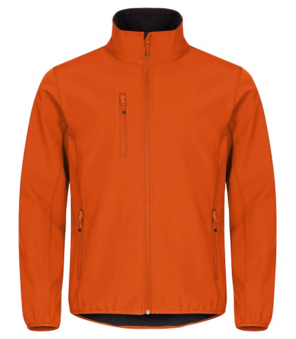 CLIQUE CLASSIC SOFTSHELL JACKET DIEP ORANJE