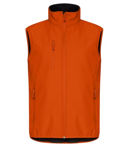 CLIQUE CLASSIC SOFTSHELL VEST DIEP ORANJE