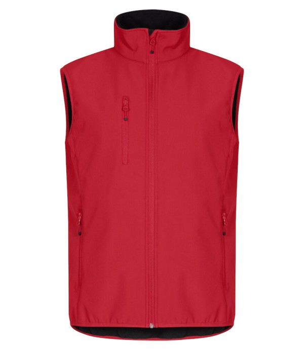 CLIQUE CLASSIC SOFTSHELL VEST ROOD