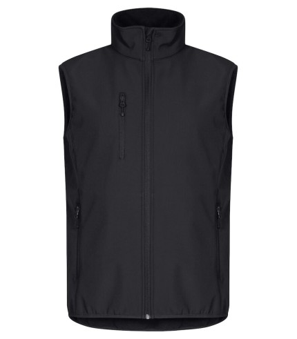 CLIQUE CLASSIC SOFTSHELL VEST ZWART