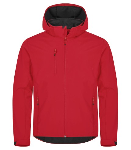 CLIQUE CLASSIC SOFTSHELL HOODY JACKET ROOD