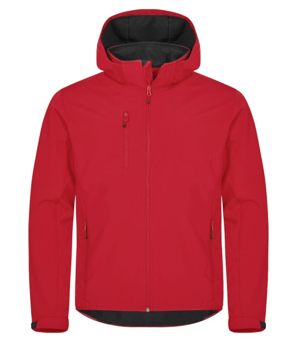 CLIQUE CLASSIC SOFTSHELL HOODY JACKET ROOD