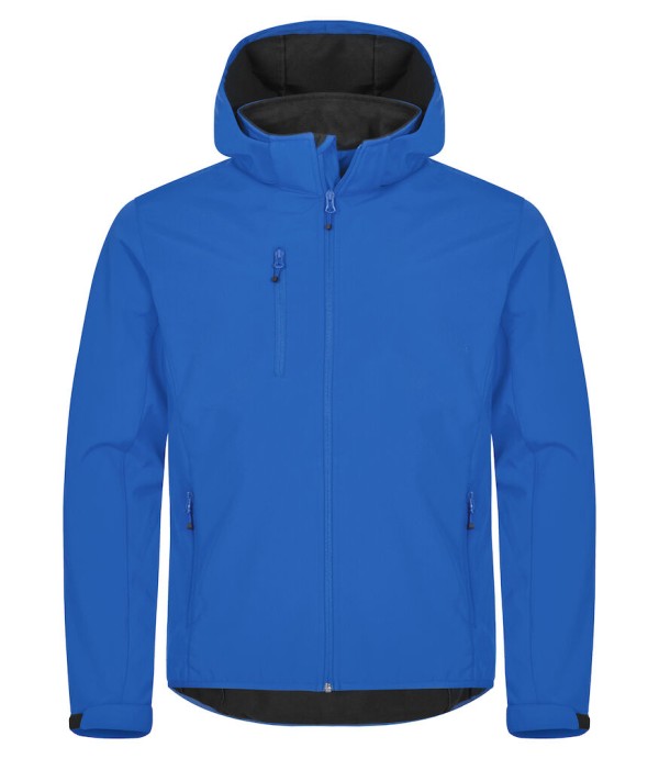 CLIQUE CLASSIC SOFTSHELL HOODY JACKET KOBALT