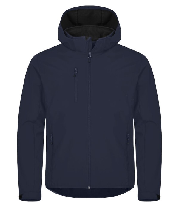 CLIQUE CLASSIC SOFTSHELL HOODY JACKET DARK NAVY