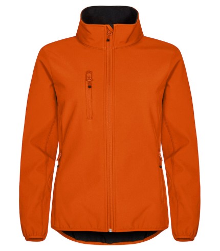 CLIQUE CLASSIC SOFTSHELL JACKET WOMEN DIEP ORANJE