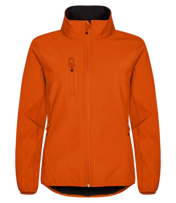 CLIQUE CLASSIC SOFTSHELL JACKET WOMEN DIEP ORANJE