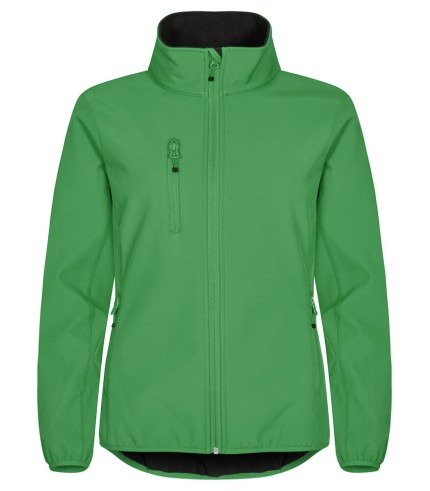 CLIQUE CLASSIC SOFTSHELL JACKET WOMEN APPELGROEN
