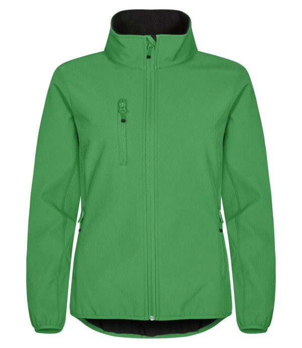 CLIQUE CLASSIC SOFTSHELL JACKET WOMEN APPELGROEN