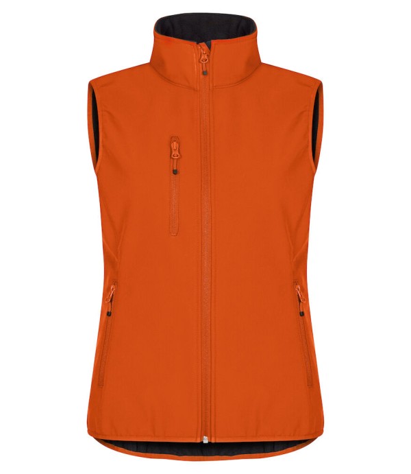 CLIQUE CLASSIC SOFTSHELL VEST WOMEN DIEP ORANJE