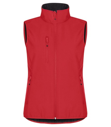 CLIQUE CLASSIC SOFTSHELL VEST WOMEN ROOD
