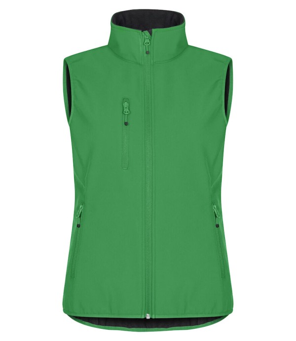 CLIQUE CLASSIC SOFTSHELL VEST WOMEN APPELGROEN