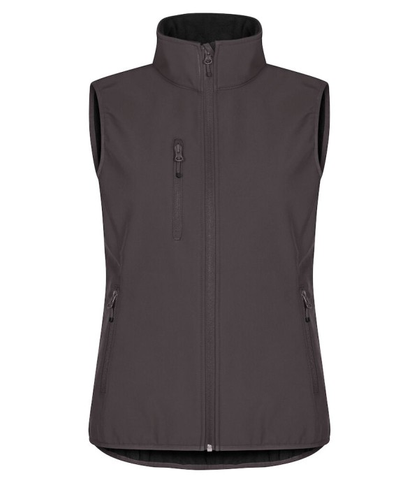 CLIQUE CLASSIC SOFTSHELL VEST WOMEN DONKERGRIJS