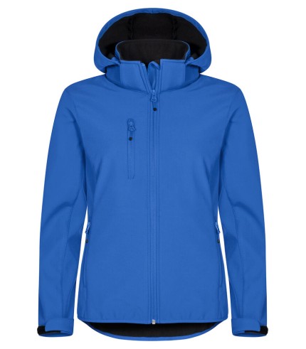 CLIQUE CLASSIC SOFTSHELL HOODY JACKET WOMEN KOBALT