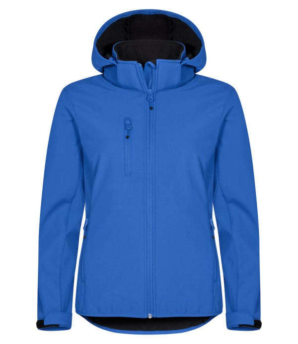 CLIQUE CLASSIC SOFTSHELL HOODY JACKET WOMEN KOBALT