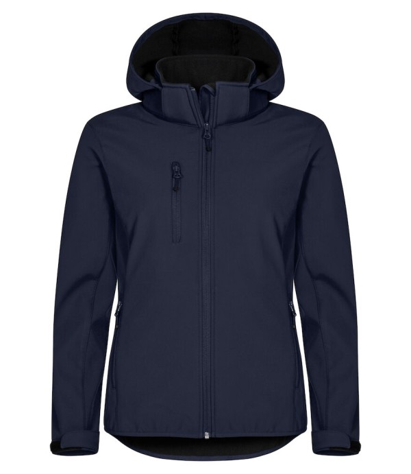 CLIQUE CLASSIC SOFTSHELL HOODY JACKET WOMEN DARK NAVY
