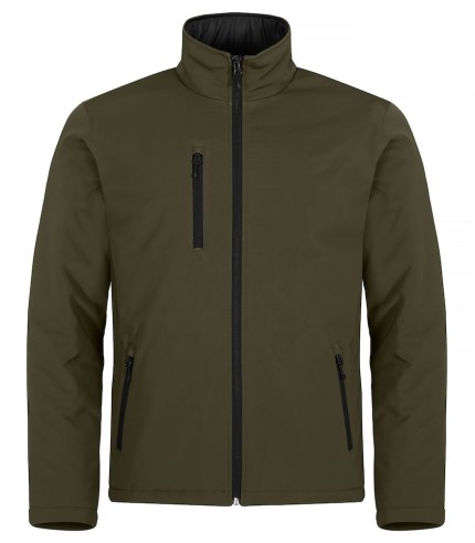 CLIQUE PADDED SOFTSHELL JACKET MISTGROEN