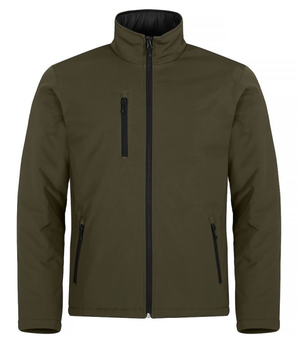 CLIQUE PADDED SOFTSHELL JACKET MISTGROEN