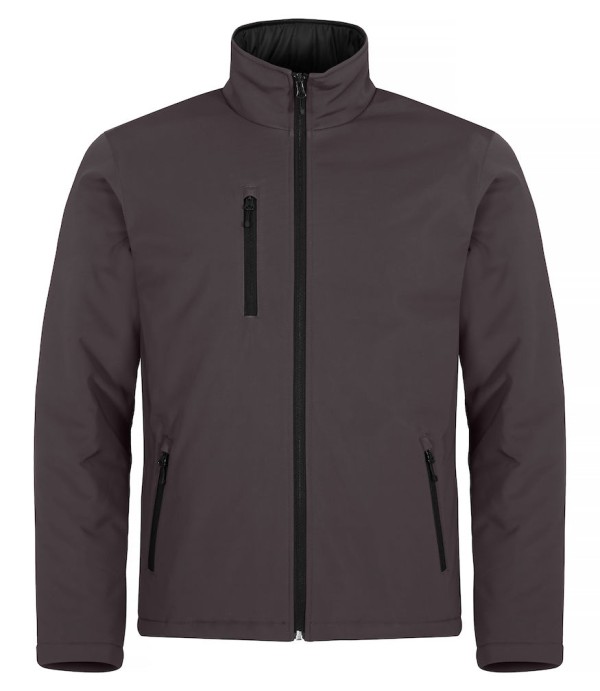 CLIQUE PADDED SOFTSHELL JACKET DONKERGRIJS
