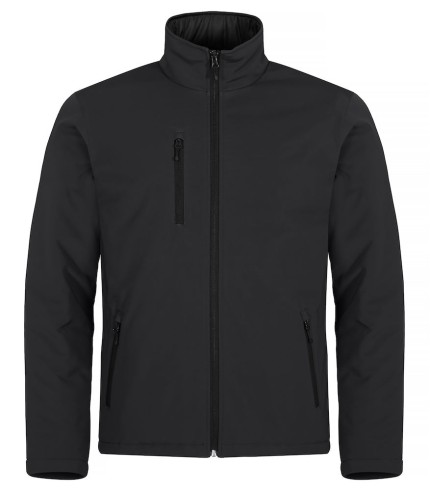 CLIQUE PADDED SOFTSHELL JACKET ZWART