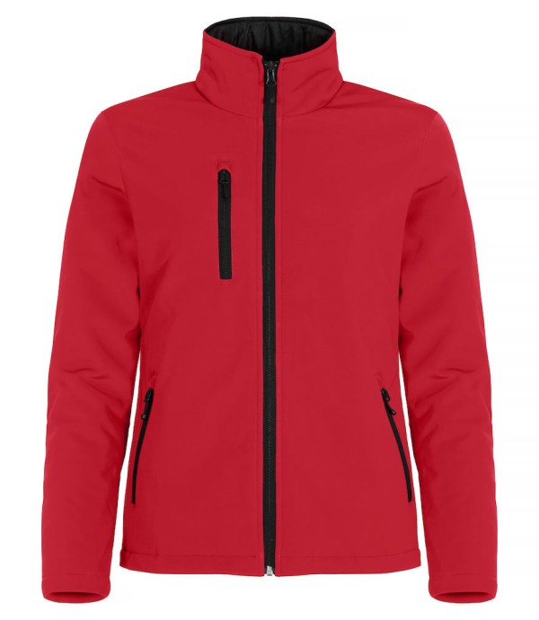 CLIQUE PADDED SOFTSHELL JACKET WOMEN ROOD