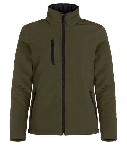 CLIQUE PADDED SOFTSHELL JACKET WOMEN MISTGROEN