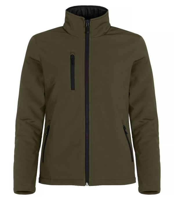 CLIQUE PADDED SOFTSHELL JACKET WOMEN MISTGROEN