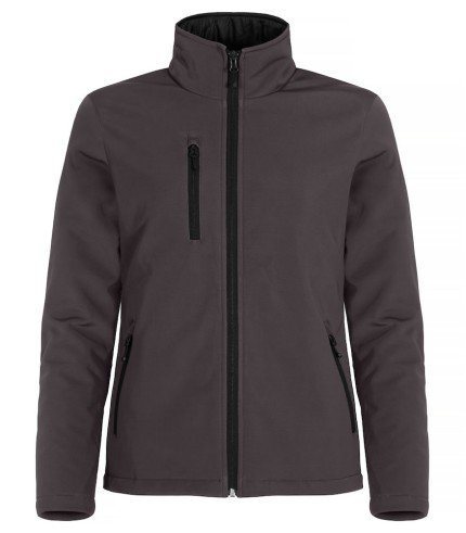 CLIQUE PADDED SOFTSHELL JACKET WOMEN DONKERGRIJS