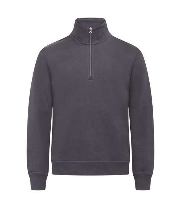 CLIQUE MIAMI HALF ZIP METAALGRIJS