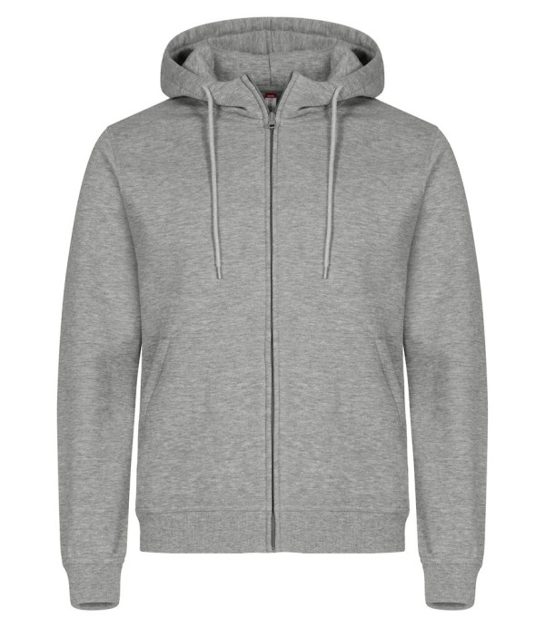 CLIQUE MIAMI HOODY FZ GRIJSMELANGE