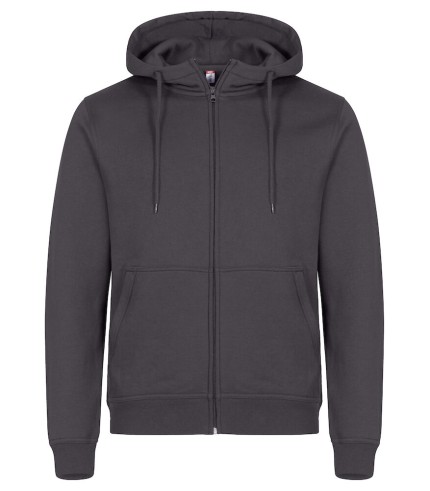 CLIQUE MIAMI HOODY FZ METAALGRIJS