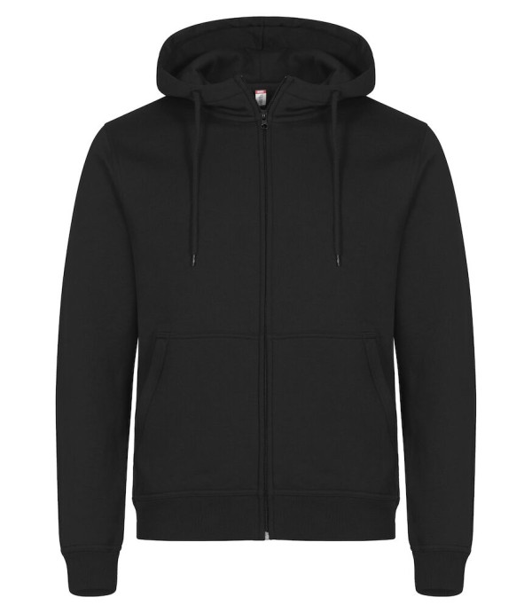 CLIQUE MIAMI HOODY FZ ZWART