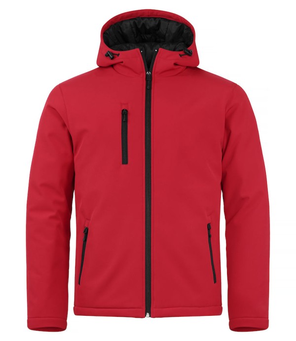 CLIQUE PADDED HOODY SOFTSHELL JACKET ROOD