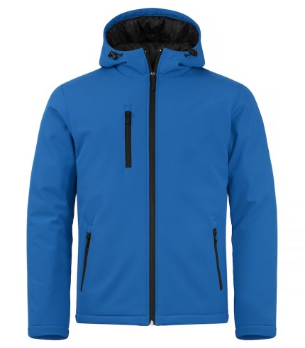 CLIQUE PADDED HOODY SOFTSHELL JACKET KOBALT