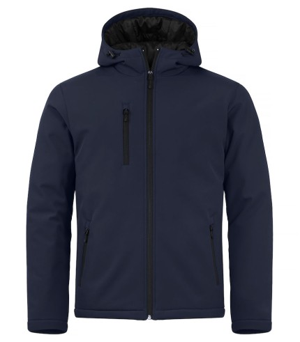 CLIQUE PADDED HOODY SOFTSHELL JACKET DARK NAVY