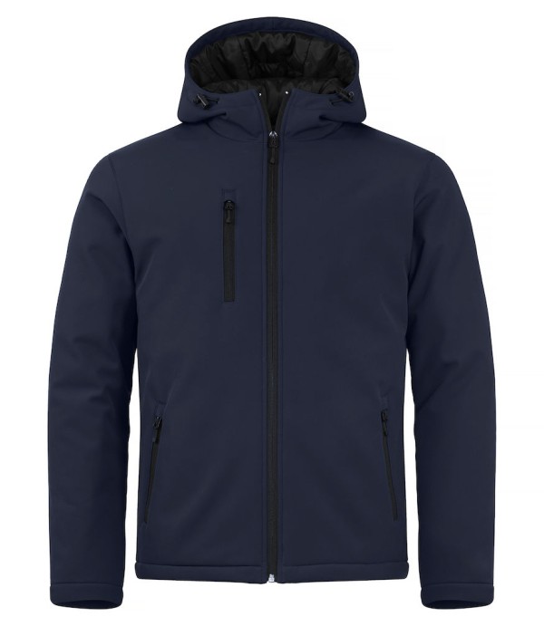 CLIQUE PADDED HOODY SOFTSHELL JACKET DARK NAVY