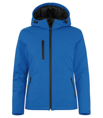 CLIQUE PADDED HOODY SOFTSHELL JACKET WOMEN KOBALT