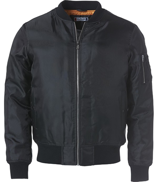 CLIQUE BOMBER JACKET ZWART