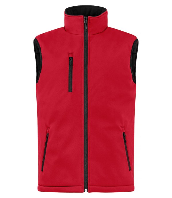CLIQUE PADDED SOFTSHELL VEST ROOD