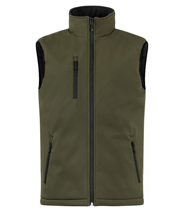 CLIQUE PADDED SOFTSHELL VEST MISTGROEN