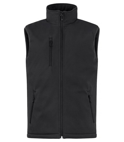 CLIQUE PADDED SOFTSHELL VEST ZWART