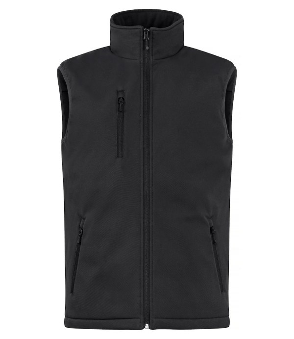 CLIQUE PADDED SOFTSHELL VEST ZWART