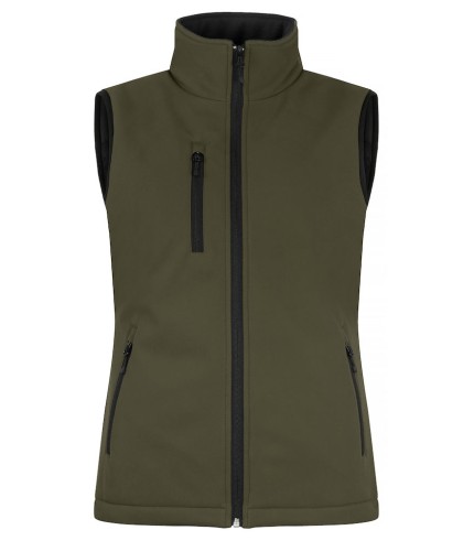 CLIQUE PADDED SOFTSHELL VEST WOMEN MISTGROEN