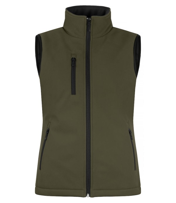 CLIQUE PADDED SOFTSHELL VEST WOMEN MISTGROEN