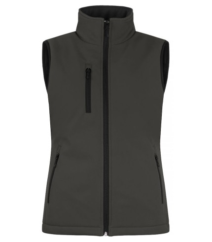 CLIQUE PADDED SOFTSHELL VEST WOMEN DONKERGRIJS