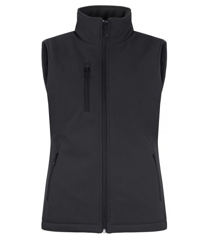 CLIQUE PADDED SOFTSHELL VEST WOMEN ZWART