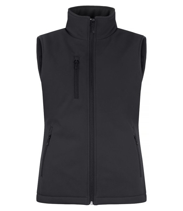 CLIQUE PADDED SOFTSHELL VEST WOMEN ZWART