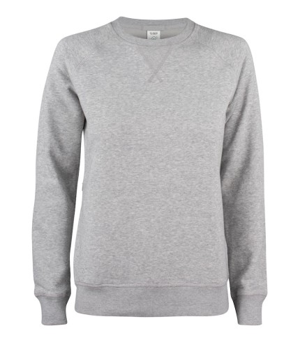 CLIQUE PREMIUM OC ROUNDNECK WOMEN GRIJSMELANGE